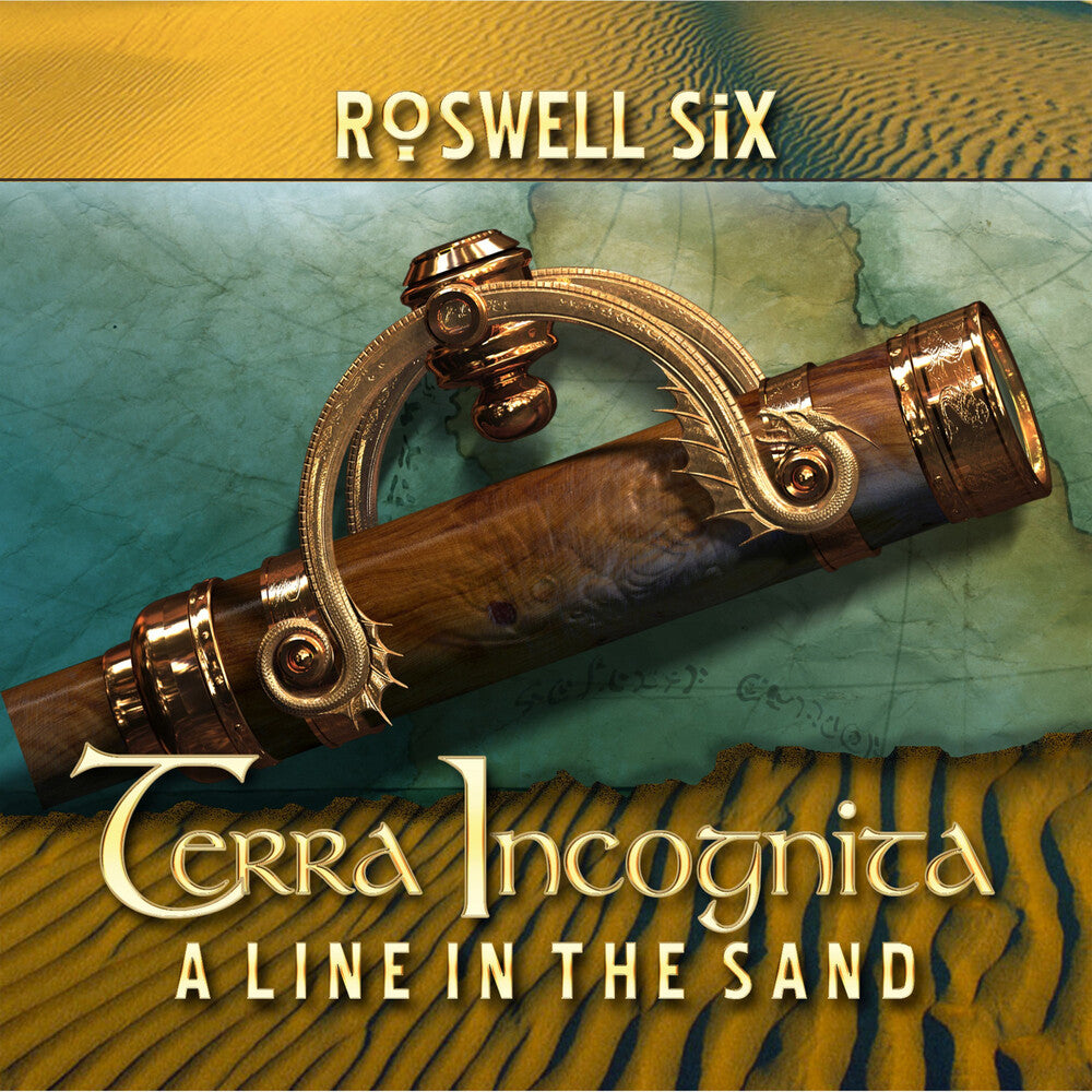 the album cover for Roswell Six - Terra Incognita: A Line In The Sand