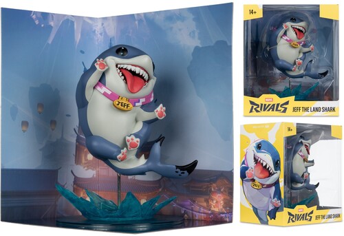 Marvel Rivals Coll 1:10th Wv1 - Jeff The Landshark - Marvel Rivals Coll 1:10th Wv1 - Jeff The Landshark - Collectibles