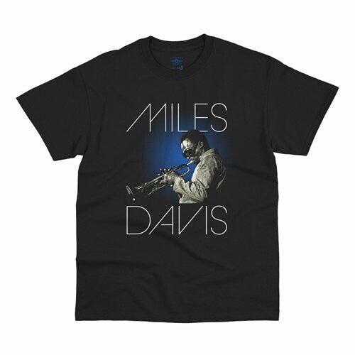 Miles Davis Blue Aura Graphic T-shirt Black Small - Miles Davis Blue Aura Graphic T-shirt Black Small - Apparel