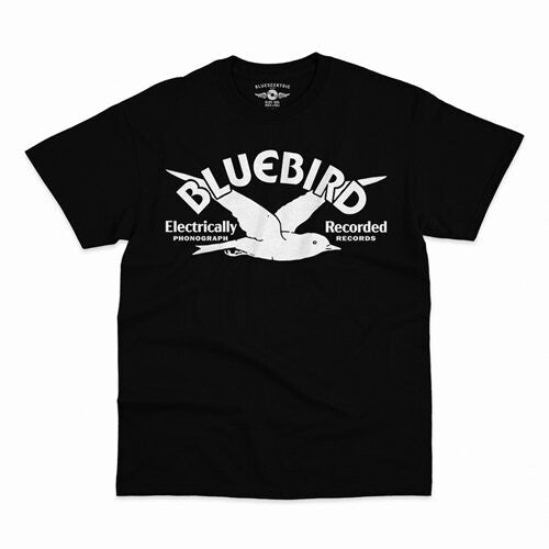 Bluebird Records Logo T-shirt Black Large - Bluebird Records Logo T-shirt Black Large - Apparel