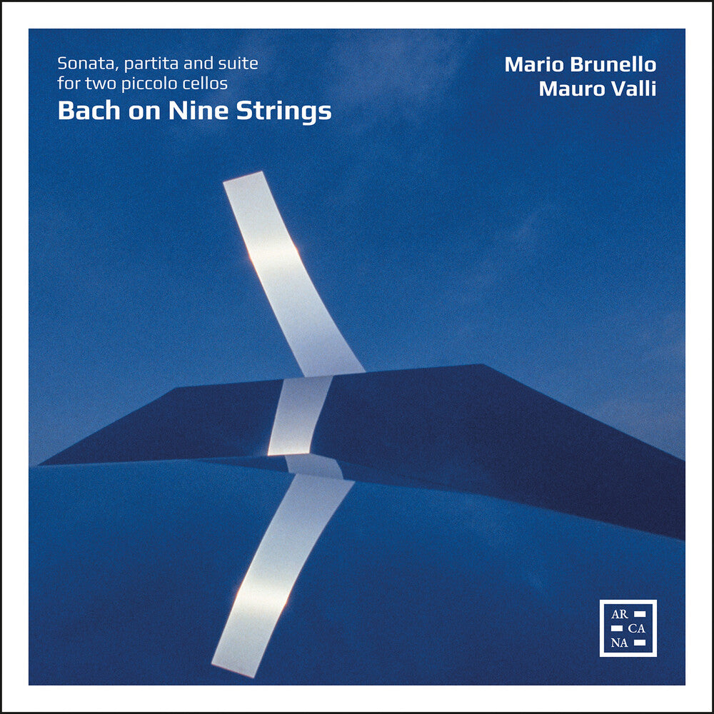 the album cover for Mario Brunello - Bach On Nine Strings - Suite Partita & Son For Two