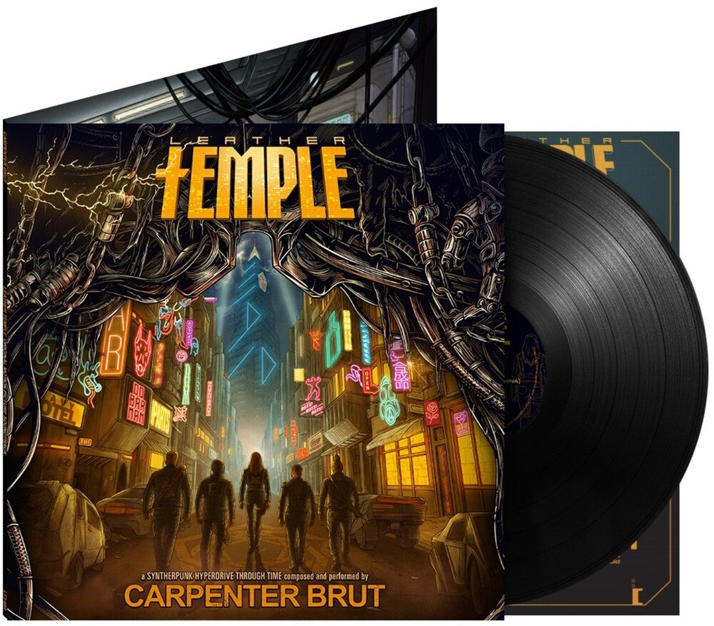 the album cover for Carpenter Brut - Leather Temple