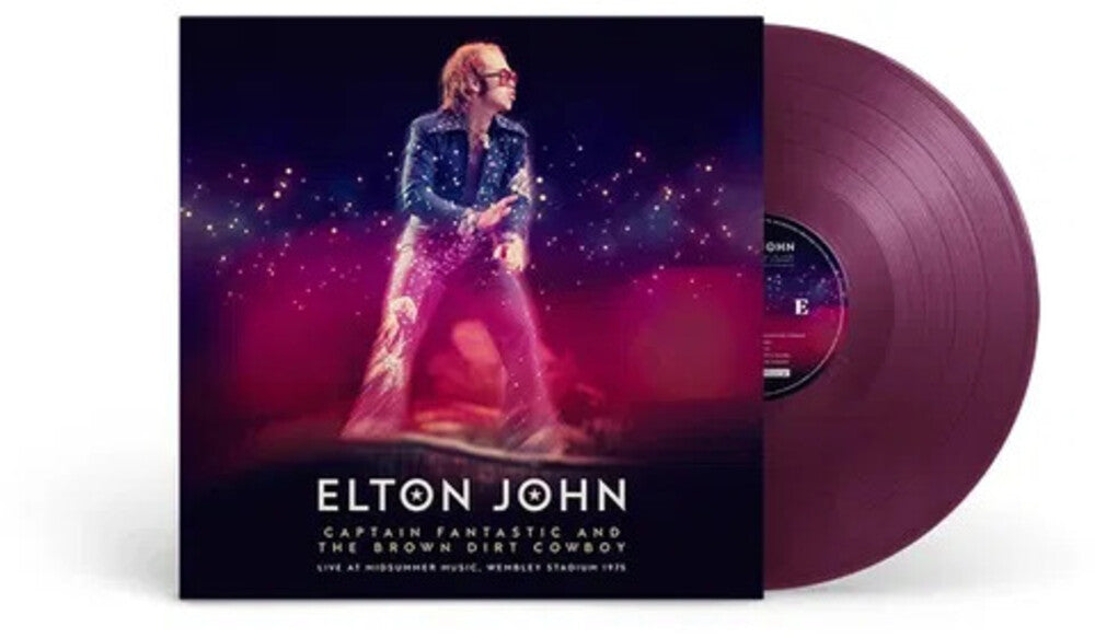 the album cover for Elton John - Captain Fantastic & The Brown Dirt Cowboy: Live At