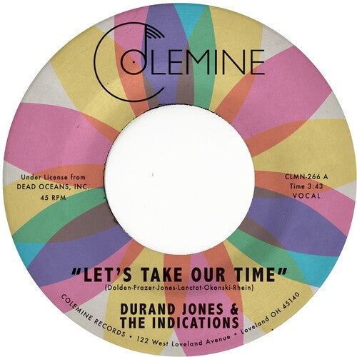 Jones,durand & The Indications - Let's Take Our Time / Flower Moon - Vinyl Record