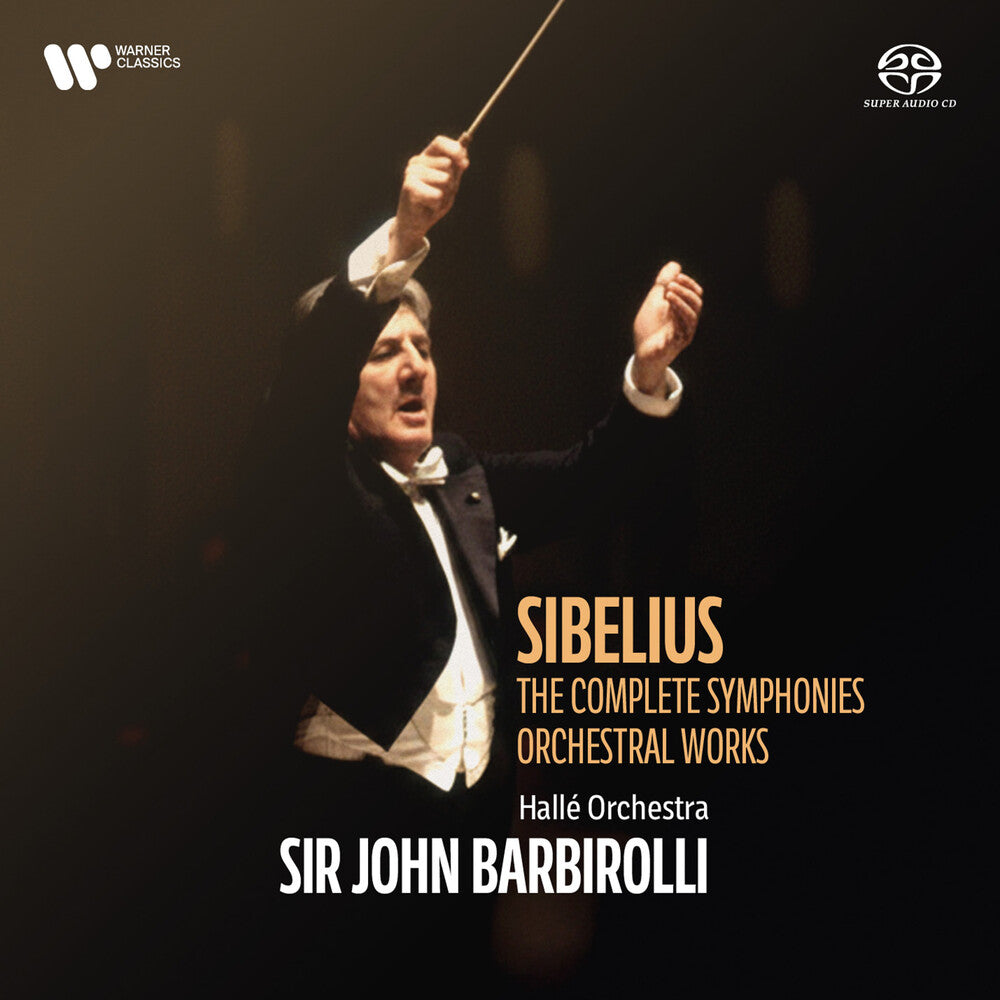 the album cover for Sir Barbirolli John / Halle Orchestra - Sibelius: Complete Symphonies & Orchestral Works