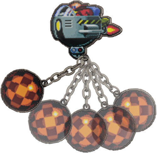 Sonic The Hedgehog - Eggman Mobile Chained Pin - Sonic The Hedgehog - Eggman Mobile Chained Pin - Collectibles