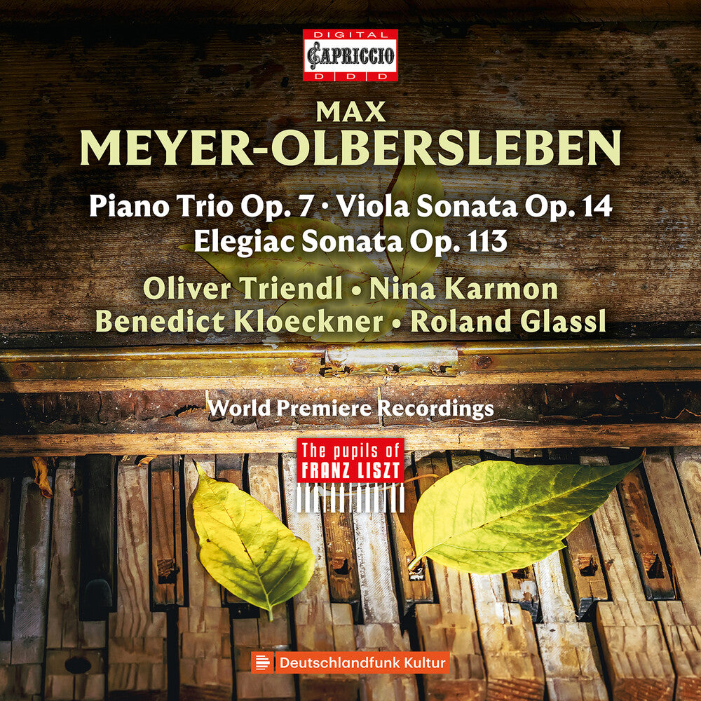 the album cover for Oliver Triendl - Max Meyer-Olbersleben: Chamber Music
