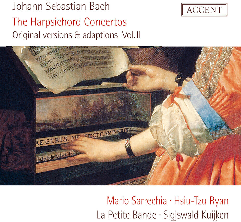 the album cover for Mario Sarrechia / La Petite Bande - Bach: Harpsichord Concertos Vol.2