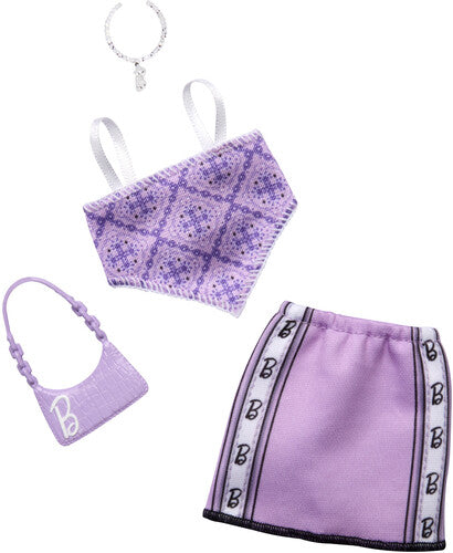 Barbie Complete Looks - Barbie Fashon Pack Purple Top And Skirt Outfit - Collectibles