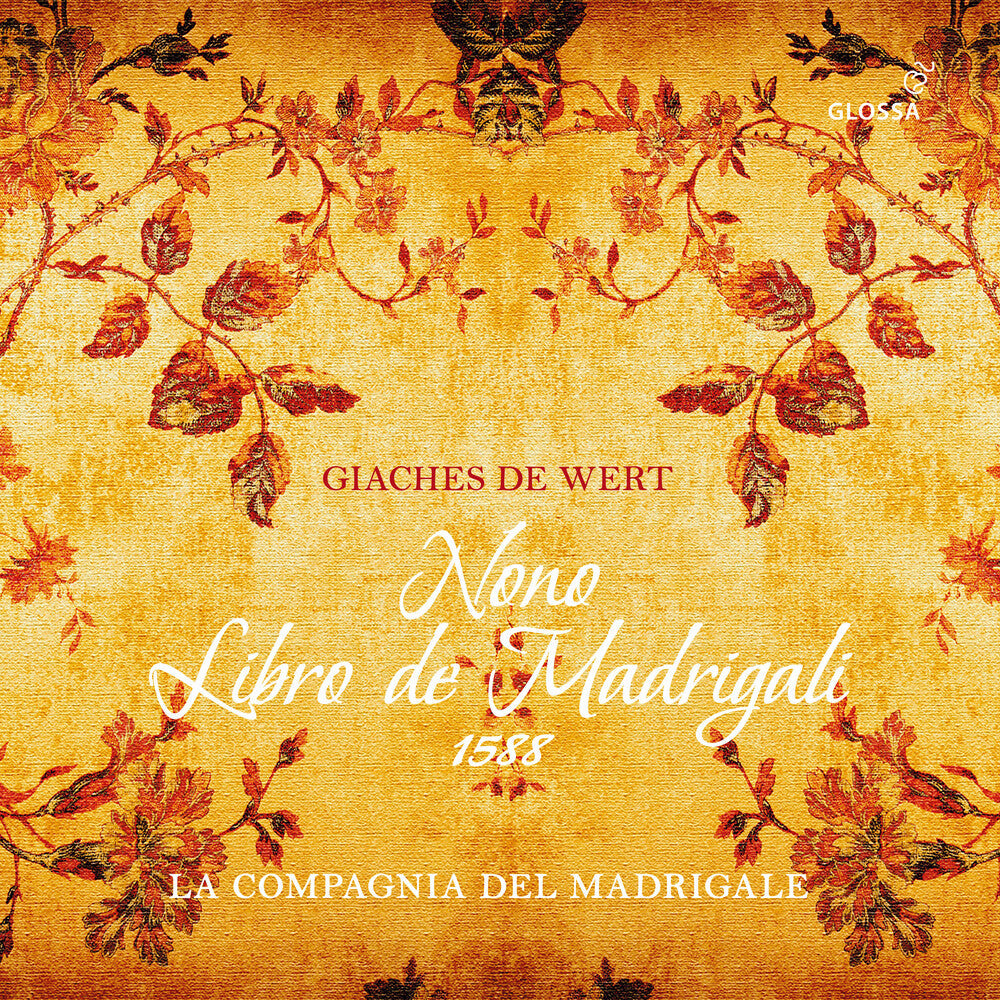 Giaches De Wert Nono Libro De Madrigali Music CD