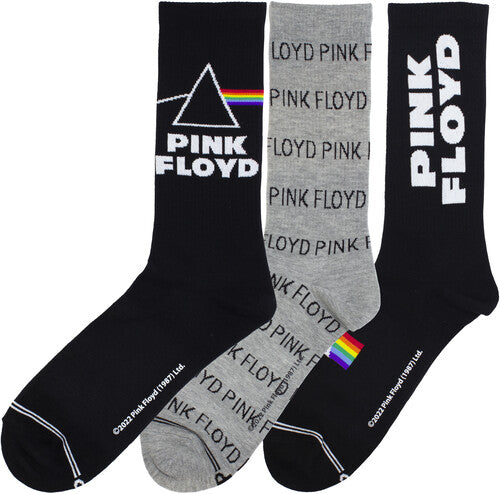 Perri's Pink Floyd Volume Crew Socks (3 Pack) - Perri's Pink Floyd Volume Crew Socks (3 Pack) - Apparel