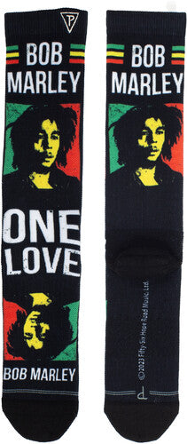 Perri's Bob Marley One Love Crew Socks - Perri's Bob Marley One Love Crew Socks - Apparel