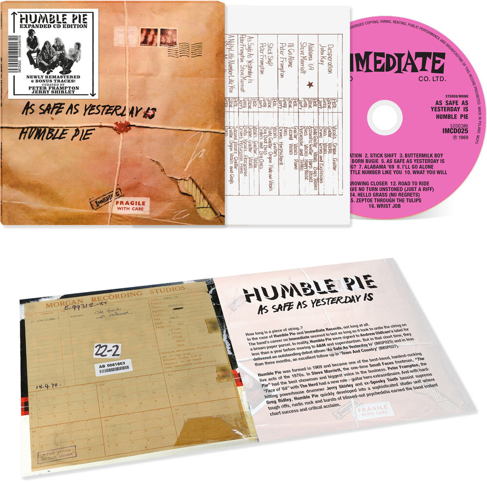 As Safe As Yesterday Is Music CD