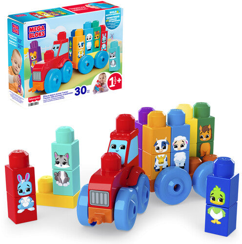 Mega Bloks - Mega Bloks Build & Match Animal Tractor - Collectibles
