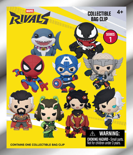 Marvel Rivals 3d Foam Bag Clip 24pc Blind Bag Pdq - Marvel Rivals 3d Foam Bag Clip 24pc Blind Bag Pdq - Collectibles
