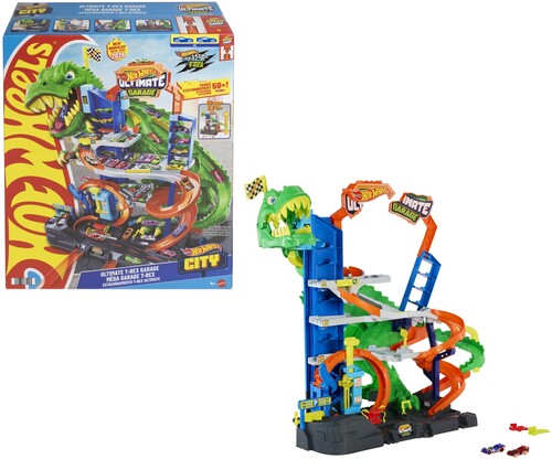 Hot Wheels - Hw City Ultimate Garage Attack Of The T Rex - Collectibles