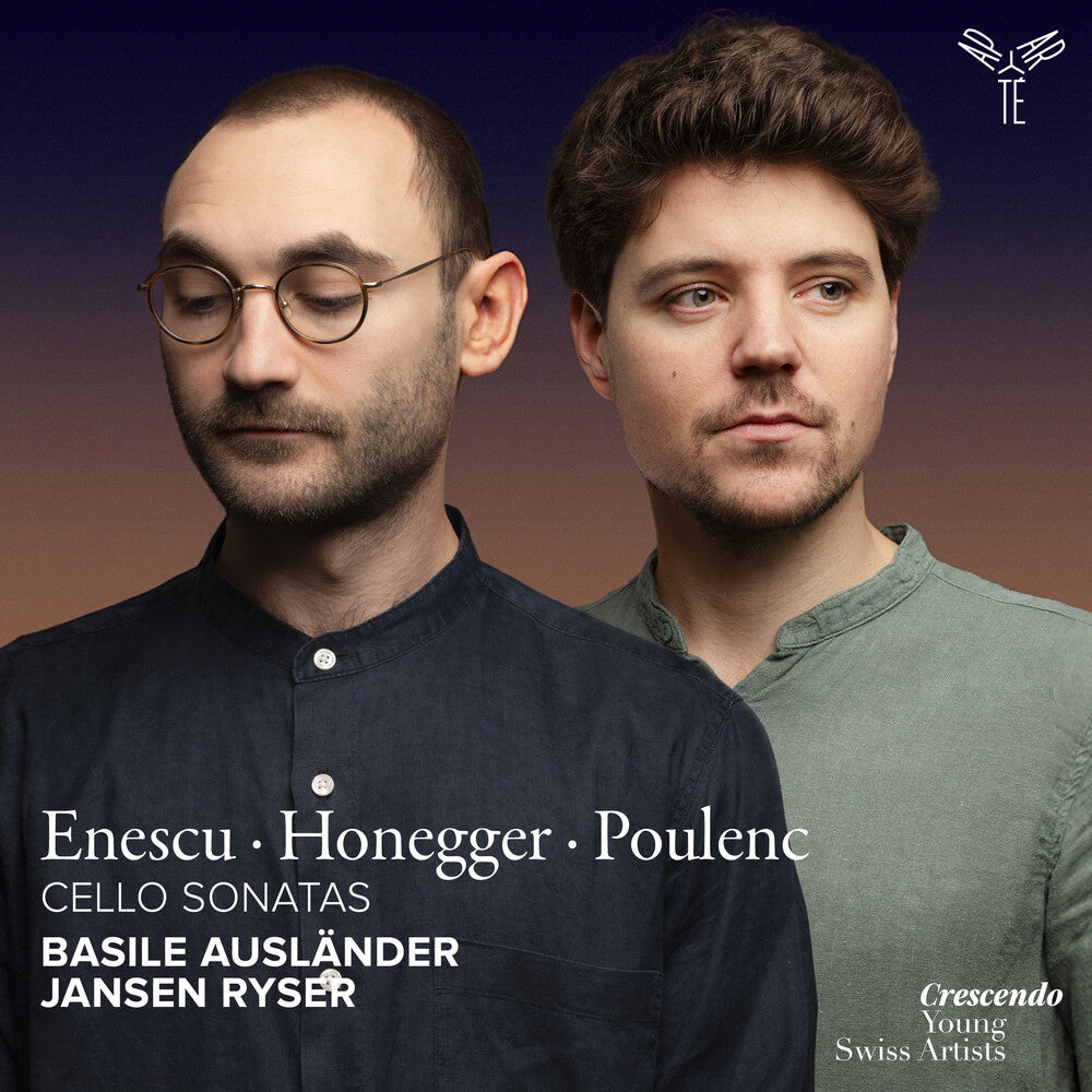 Enescu Honegger & Poulenc: Cello Sonatas Music CD
