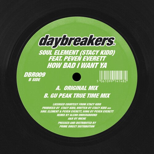 Soul Element (aka Stacy Kidd & Peven Everett) - How Bad I Want Ya - Vinyl Record