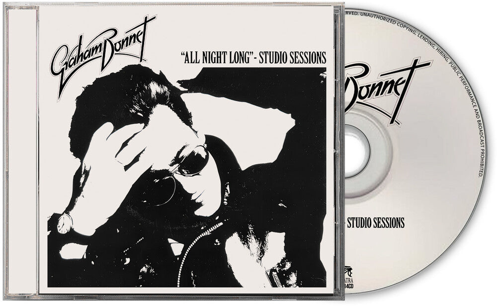 the album cover for Graham Bonnet - All Night Long - Studio Sessions