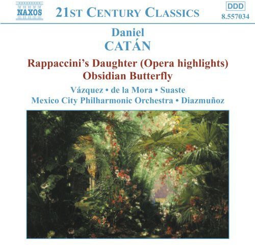 the album cover for D. CATAN - Rappaccini's Daughter / Obsidian Butterfly