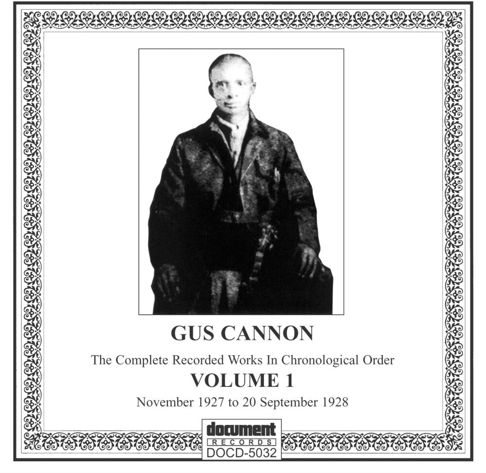 the album cover for Gus Cannon - Complete Recorded Works 1 (1927-28)
