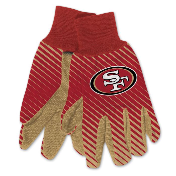 San Francisco 49ers Adult Two-Tone Gloves