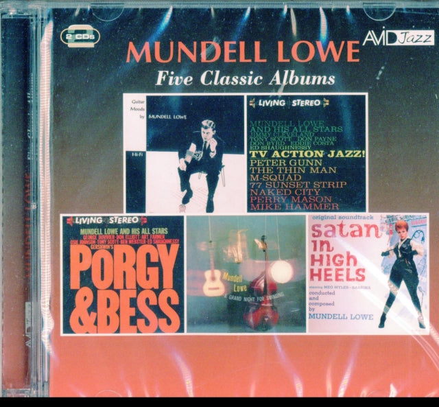 Mundell Lowe - Guitar Moods / Tv Action Jazz / Porgy & Bess / Grand Night For Swinging / Satan In High Heels Music CD