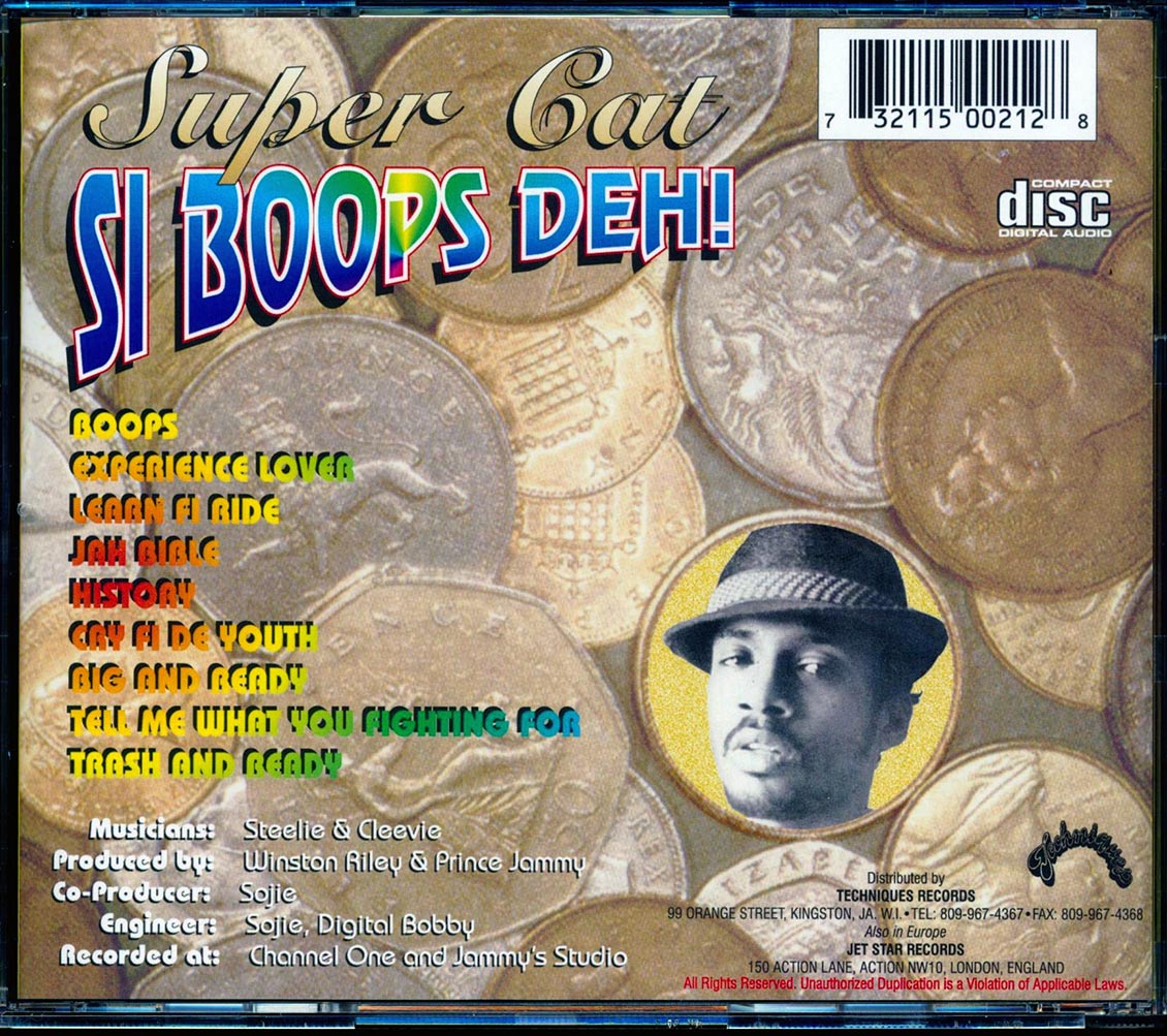 Super Cat - Si Boops Deh Music CD
