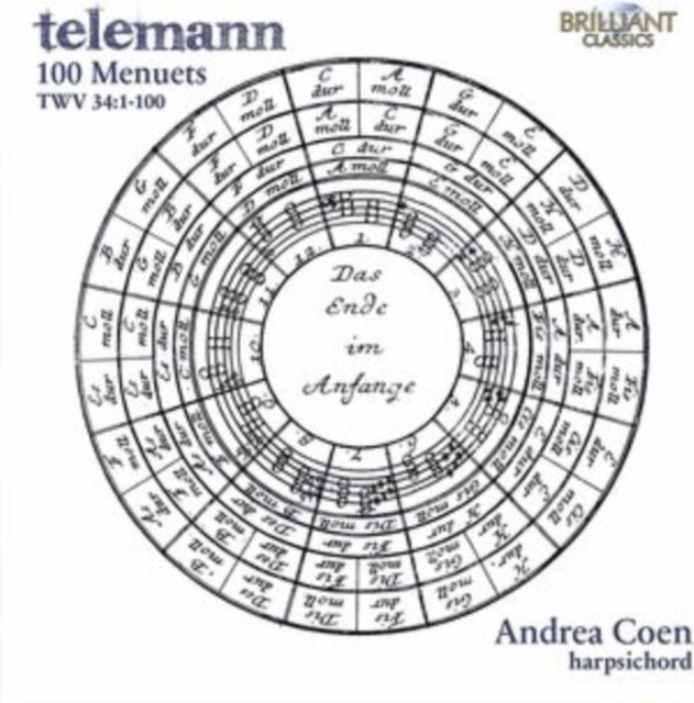Telemann: 100 Menuets Twv 34:1-100 Music CD