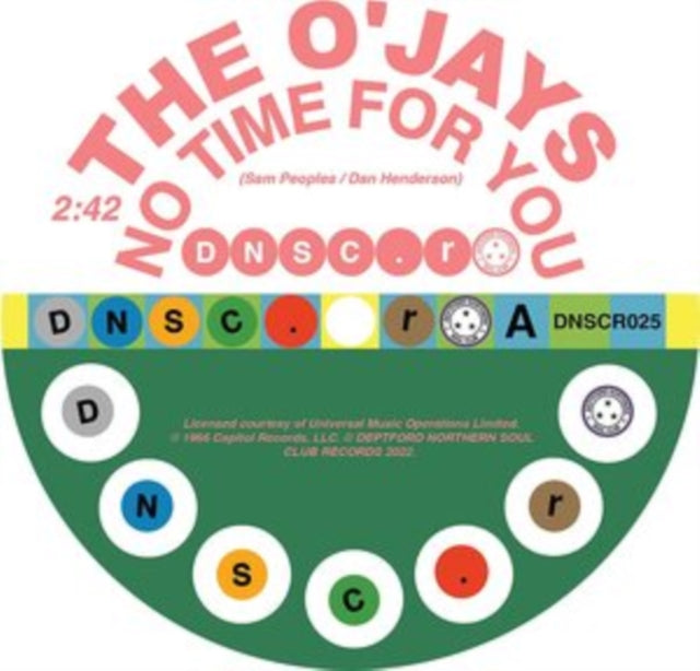 O'jays & Willie Hightower - No Time For You / Because I Love You - 7 Inch Vinyl Record