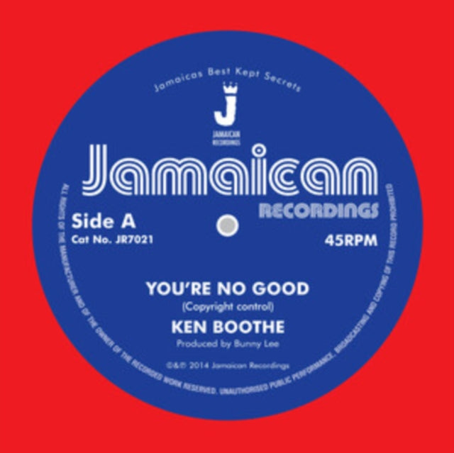 Ken Boothe - You're No Good/Out Of Order Dub - 7 Inch Vinyl Record