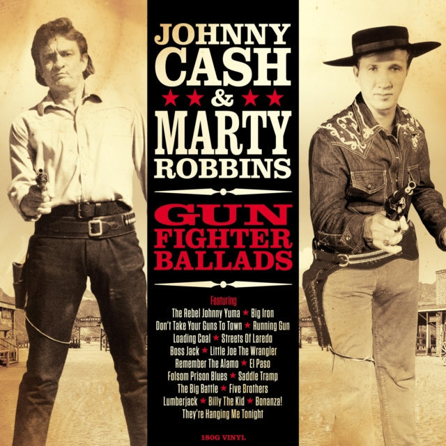 Johnny & Marty Robbins Cash - Gunfighter Ballads (180G) - LP Vinyl Record