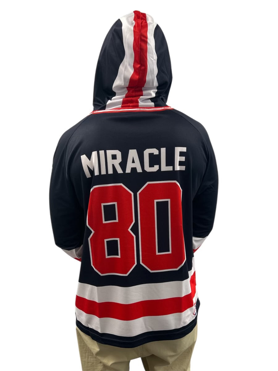 USA Hockey Miracle on Ice 1980 Authentic Navy Adult Hoodie