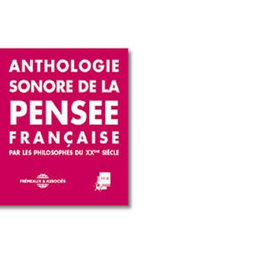 Anthologie Sonore French Philosophers / Var - Anthologie Sonore French Philosophers / Var - Music CD