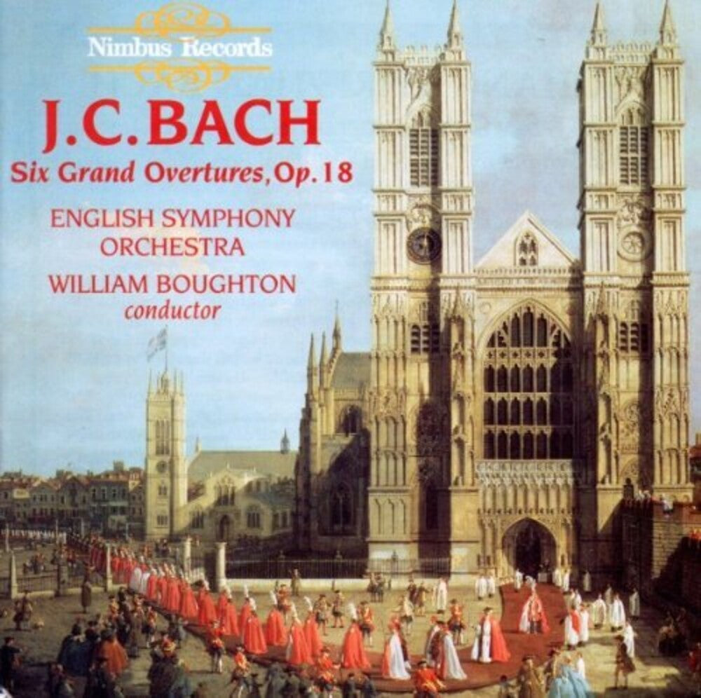 the album cover for J Bach .C. / Boughton / Eso - 6 Grand Overtures