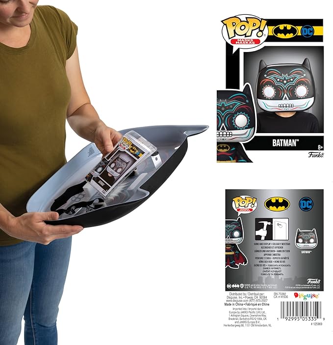 Pop! Funko Batman Day Of The Dead Vacuform Plastic Adult Mask