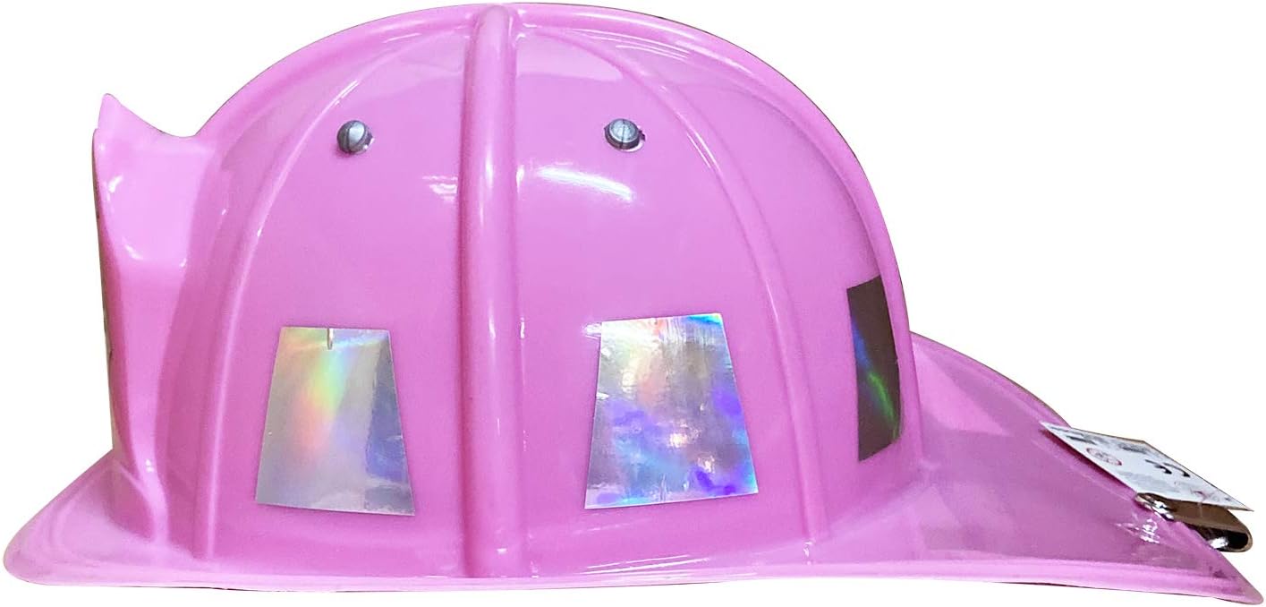 Pink Firefighter Helmet with Adjustable Headband Child