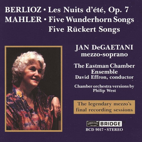 Berlioz / Mahler / Degaetani / Eastman Chamb Ens - Songs - Music CD