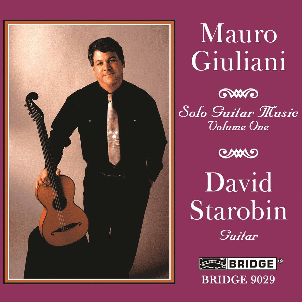 the album cover for DAVID STAROBIN - Solo Guitar Music