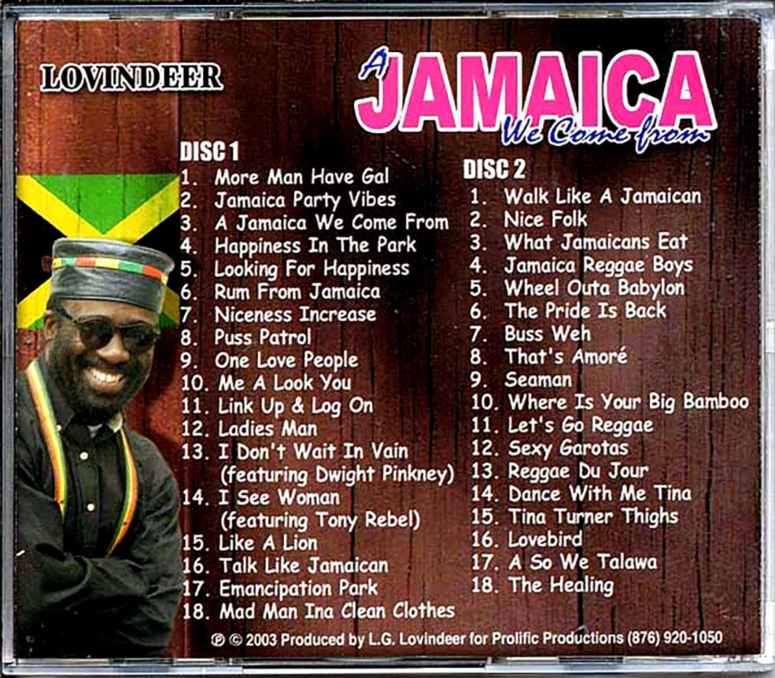 Lovindeer - A Jamaica We Come From (36 tracks) (2xCD) Music CD