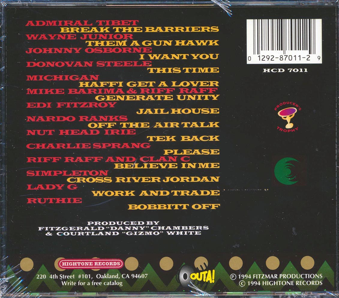 Edi Fitzroy, Johnny Osbourne, Admiral Tibet, Lady G, Etc. - Fitzmar Productions Producer's Trophy Music CD