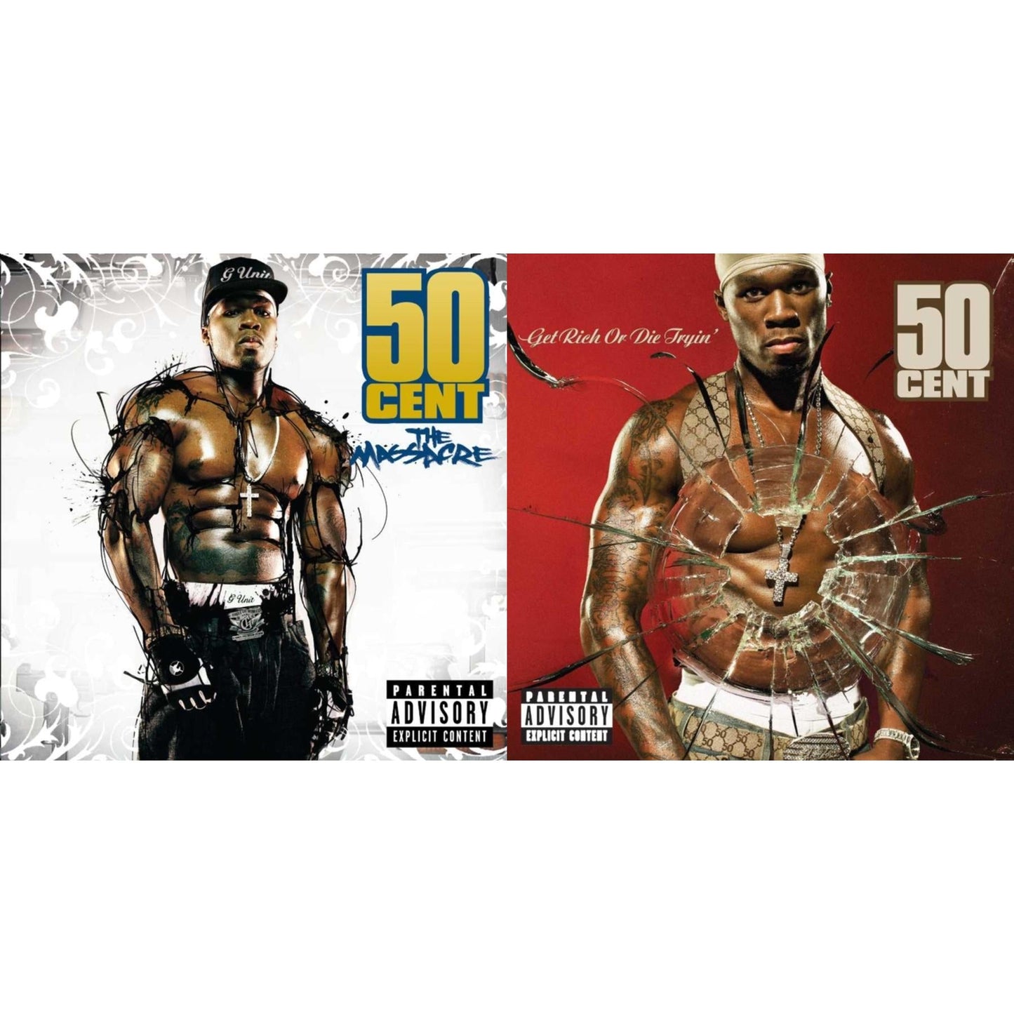 50 Cent - Massacre (X) & Get Rich Or Die Tryin - CD Bundle