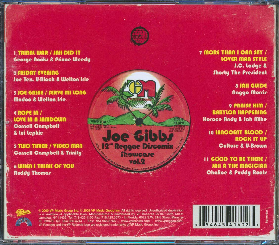 Joe Gibbs - Reggae Discomix Showcase Volume 2 Music CD