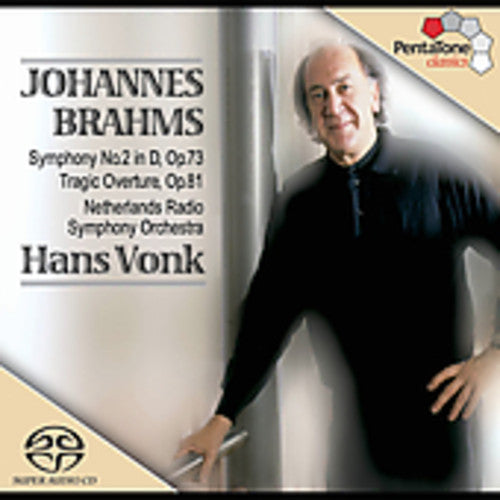 the album cover for Hans Vonk - Symphony 2 in D / Tragic Overture Op 81