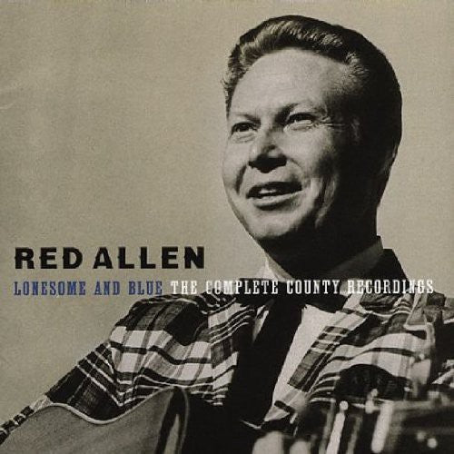 the album cover for Red Allen - Lonesome & Blue