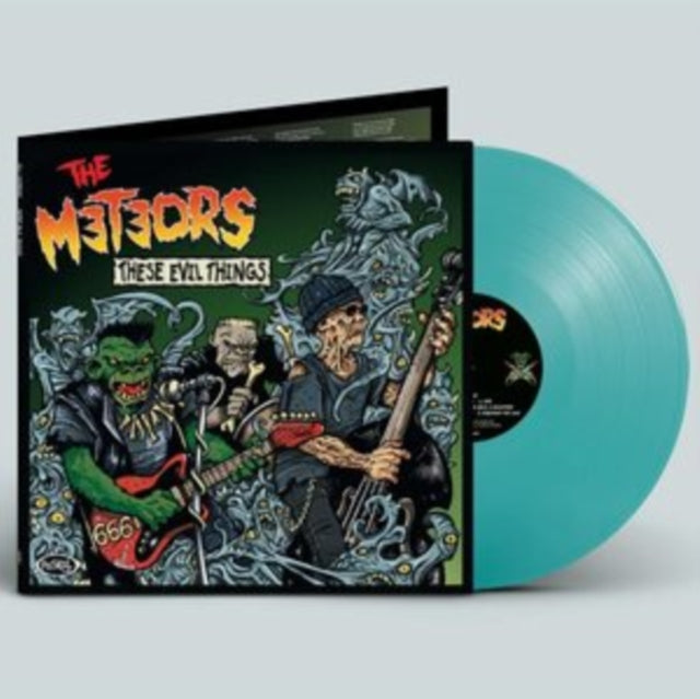 Meteors - These Evil Things (Blue Curacao Color LP Vinyl) Vinyl Record