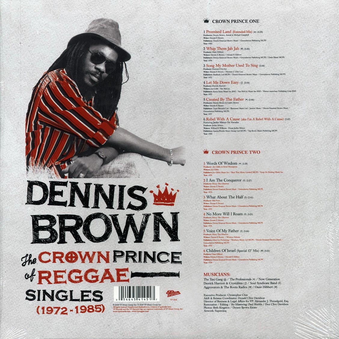 Dennis Brown - The Crown Prince Of Reggae: Singles 1972-1985 Vinyl Record