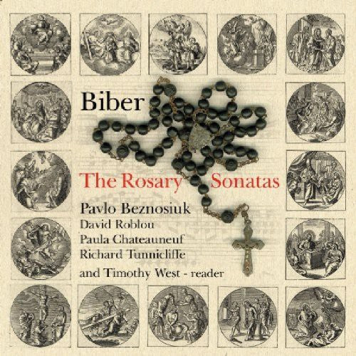 the album cover for Biber / Beznosiuk / Chateauneuf / Roblou - Rosary Sonatas