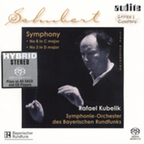 the album cover for Schubert / Kubelik - Symphonies 8 & 3