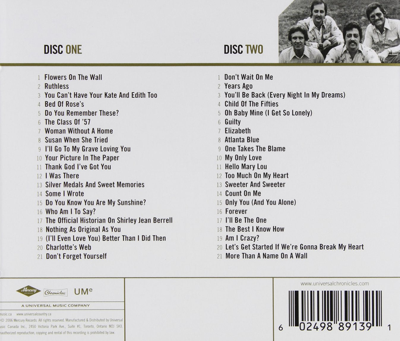 Statler Brothers - Gold